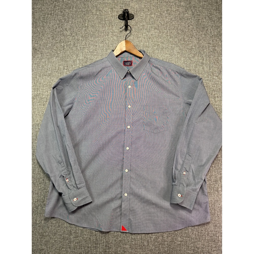 UNTUCKit Button Down Shirt Mens Navy Pio-Cesare Wrinkle Free Relaxed | XX-Large
